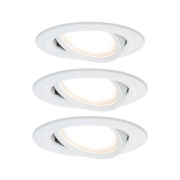 Nova Einbauleuchte 3er Set LED LED 18 W Weiß (matt)