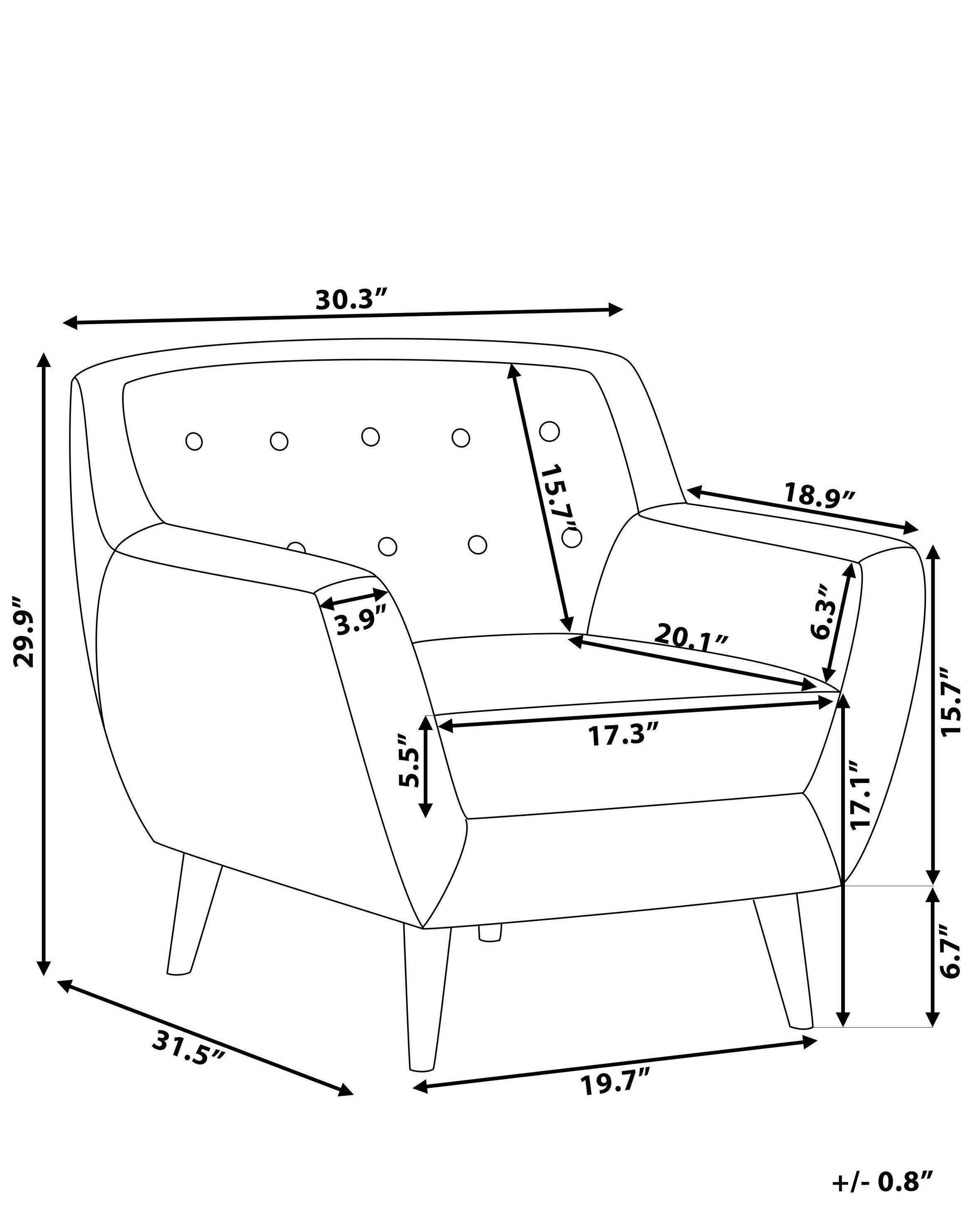 Beliani Fauteuil en Polyester Rétro MOTALA  