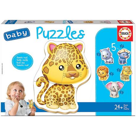 Educa  Puzzle Wilde Tierbabies (2-4) 
