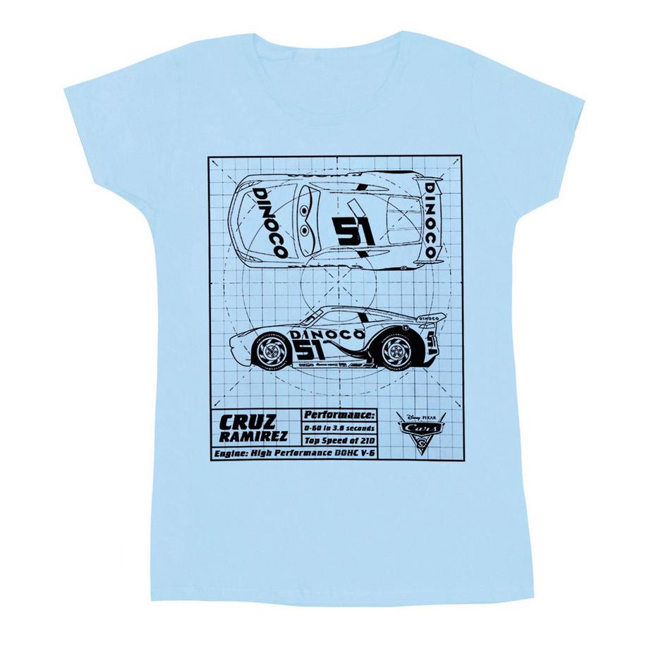 Disney Cars Cruz Ramirez Blueprint T-Shirt  