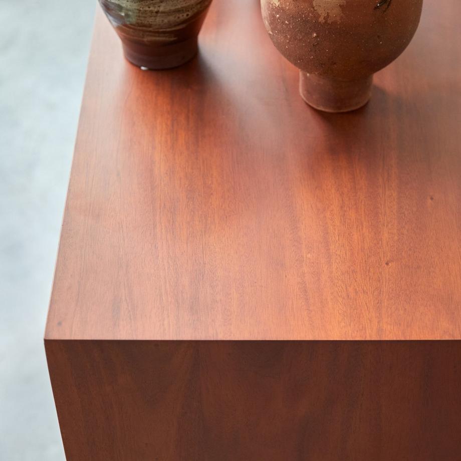 Tikamoon  Buffet en acajou massif 200 cm Magda 50's 