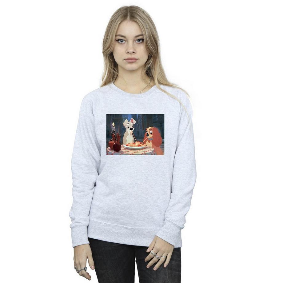 Disney Lady And The Tramp Sweatshirt Col Rond  