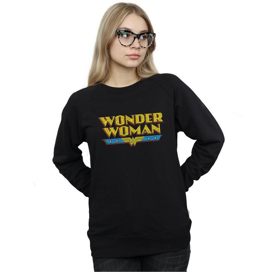 DC COMICS Wonder Woman Logo Sweatshirt Coupe Ajustée  