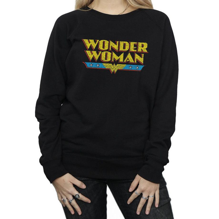 DC COMICS Wonder Woman Logo Sweatshirt Coupe Ajustée  