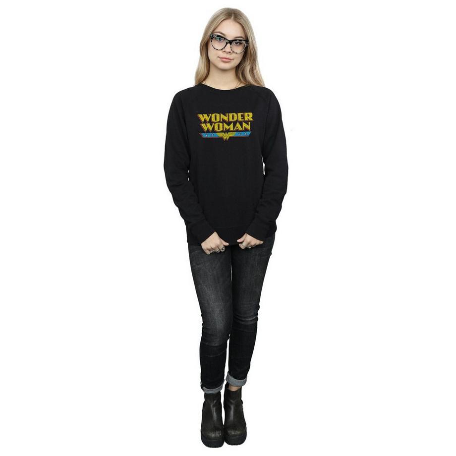DC COMICS Wonder Woman Logo Sweatshirt Coupe Ajustée  