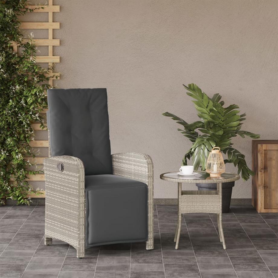 VidaXL Gartensessel verstellbar poly-rattan  