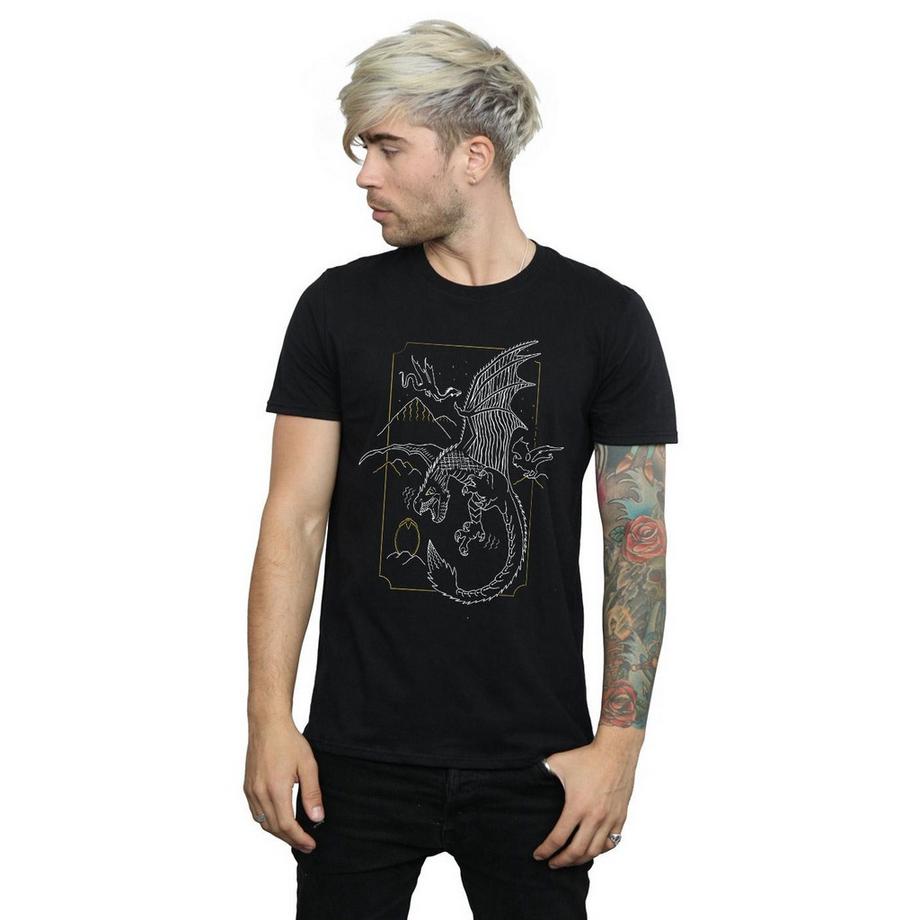Harry Potter Drachen Print T-Shirt  