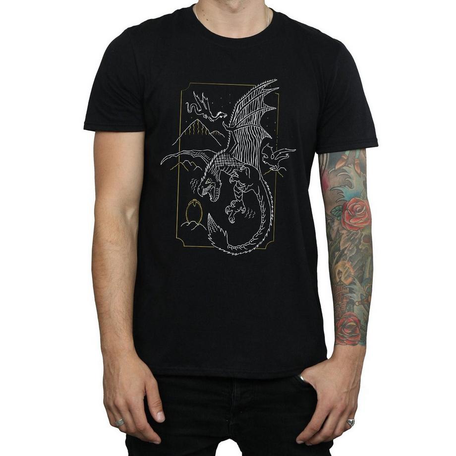 Harry Potter Drachen Print T-Shirt  