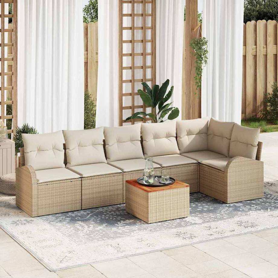 VidaXL Canapé de jardin poly rattan  