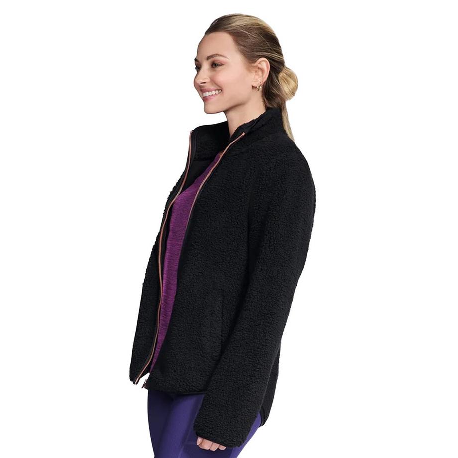 SKECHERS Veste Teddy à Col Montant  
