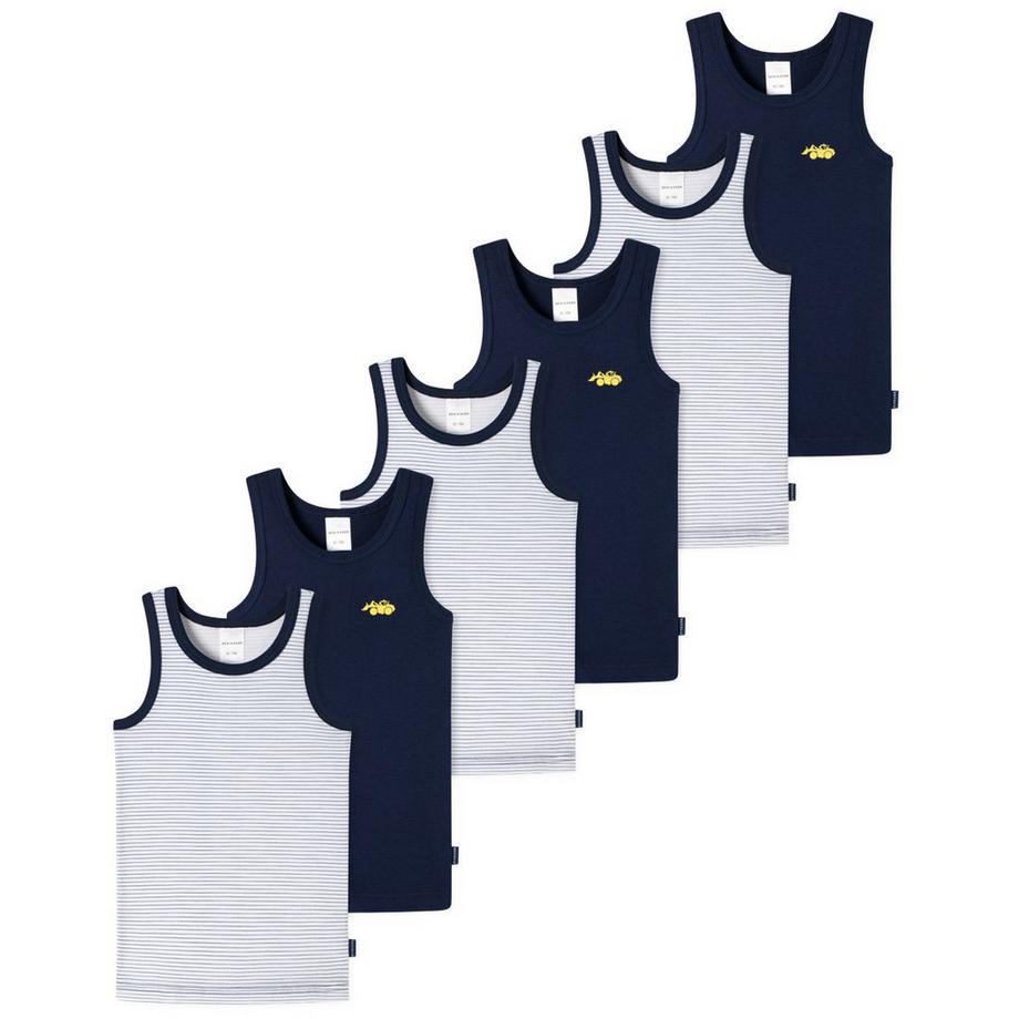 6er Pack Kids Boys Feinripp Organic Cotton - Unterhemd