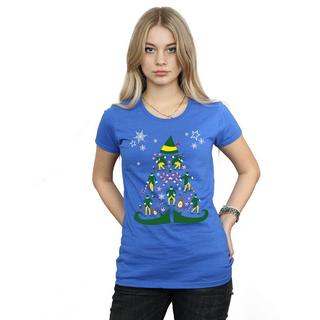 Elf Weihnachtsbaum Regular Fit T-Shirt  