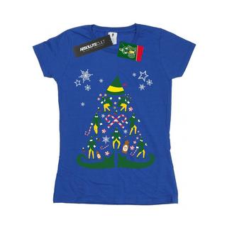 Elf Weihnachtsbaum Regular Fit T-Shirt  