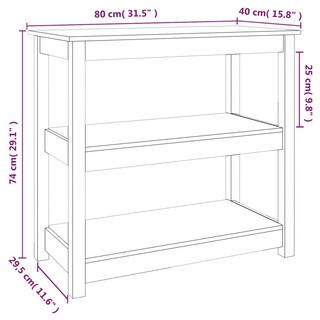 VidaXL Table console bois de pin  