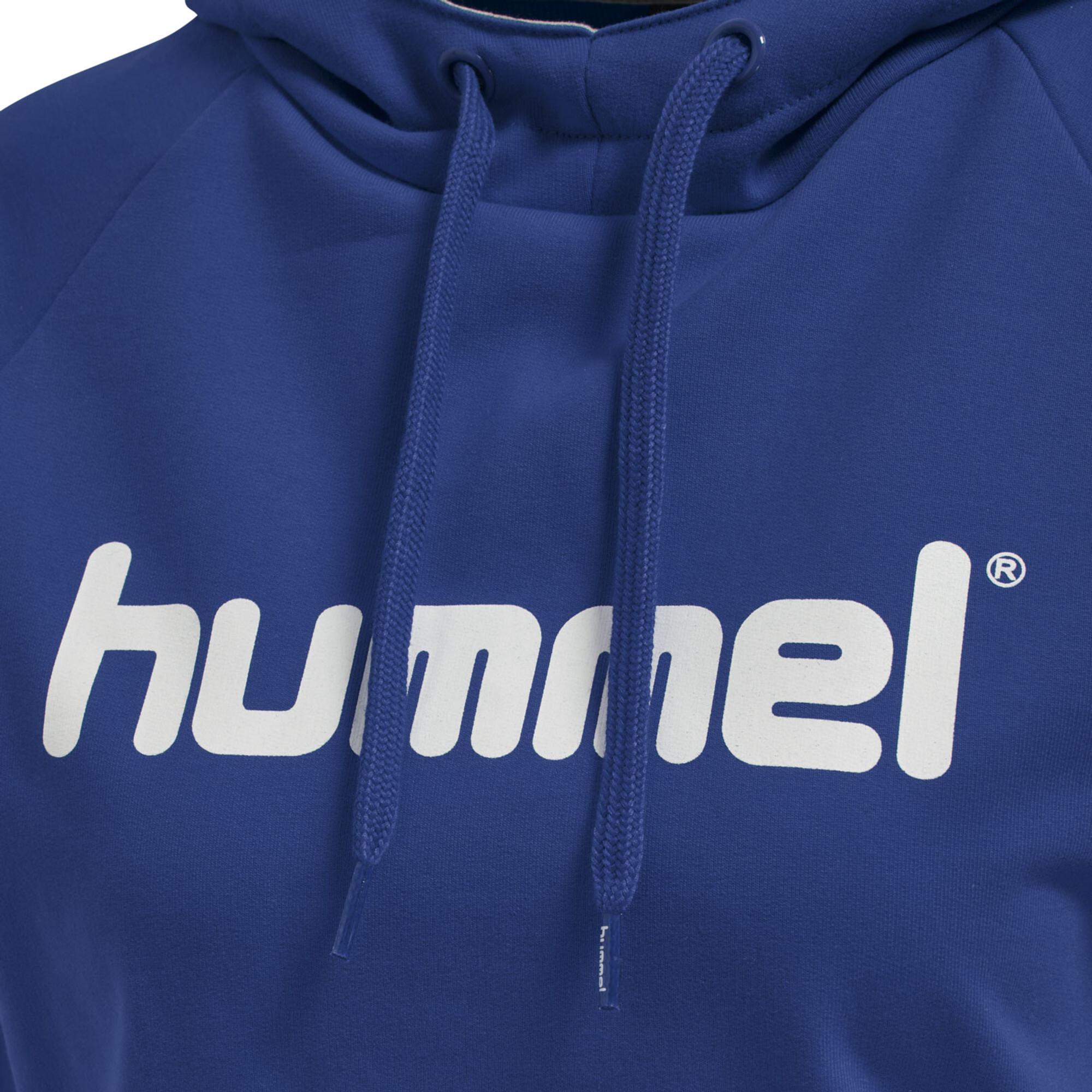 Hummel  felpa con cappuccio da cotton logo 