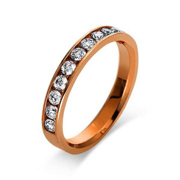 Mémoire-Ring 585/14K Roségold Diamant 0.5ct.