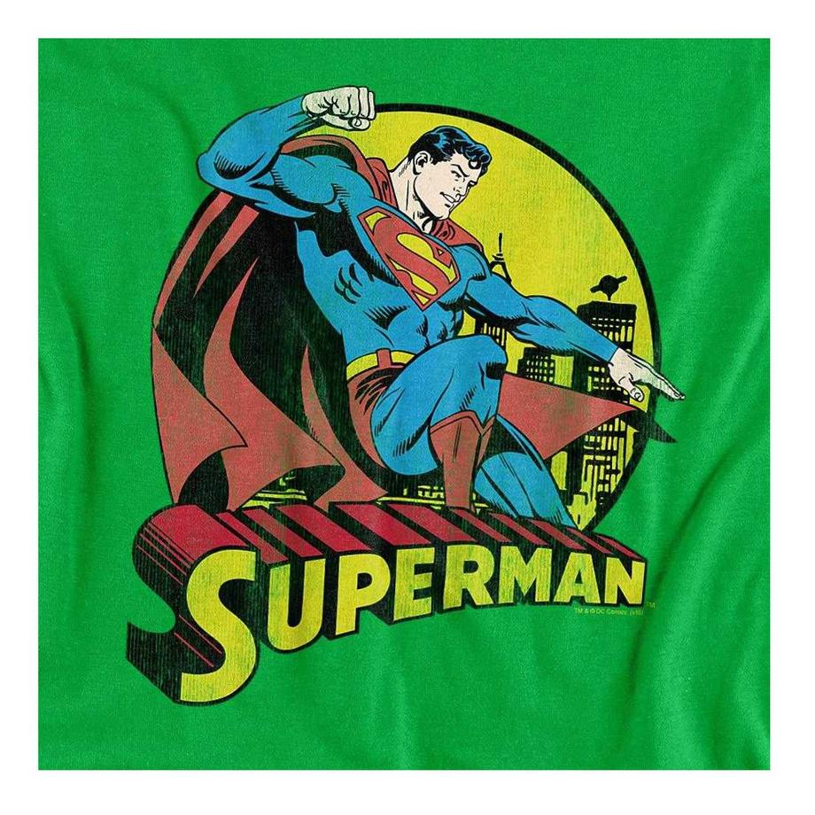 SUPERMAN Maglietta Stampa Grafica  