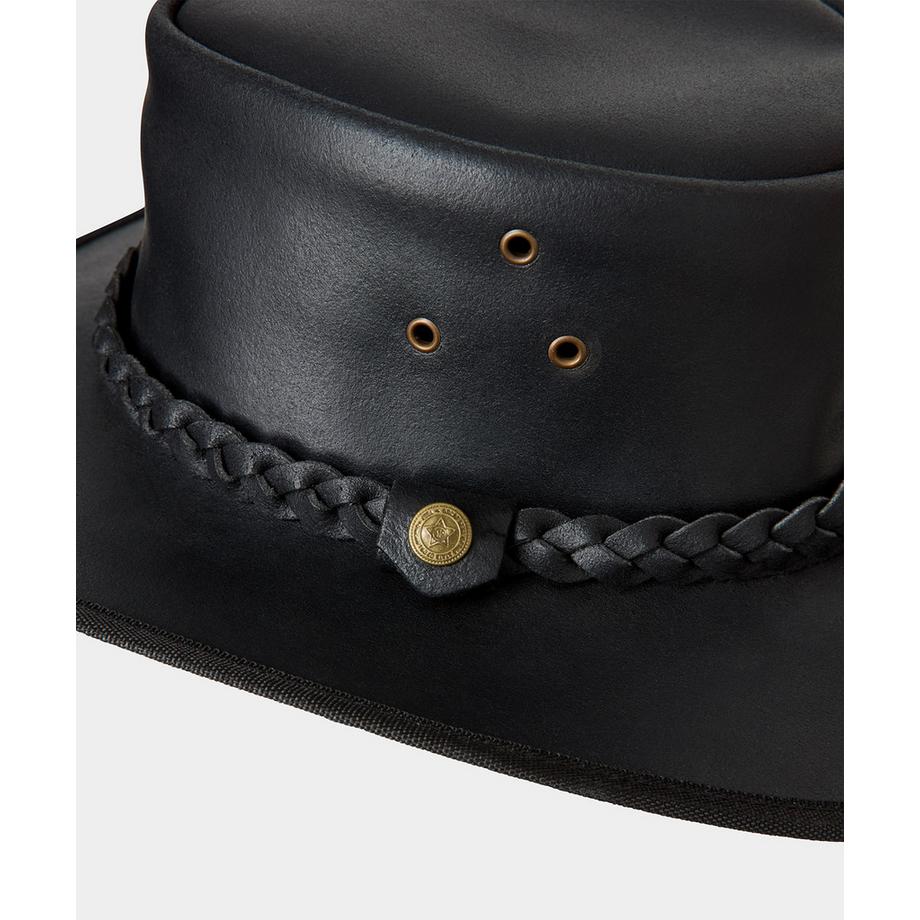 Joe Browns Lederhut mit geflochtenem Band  