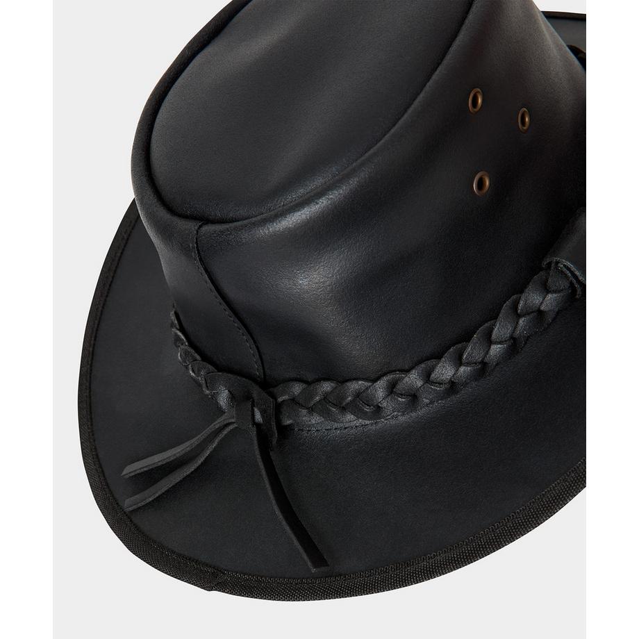 Joe Browns Lederhut mit geflochtenem Band  