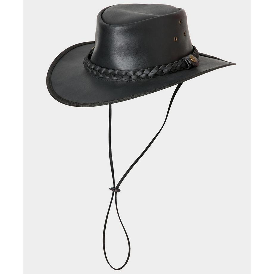 Joe Browns Lederhut mit geflochtenem Band  