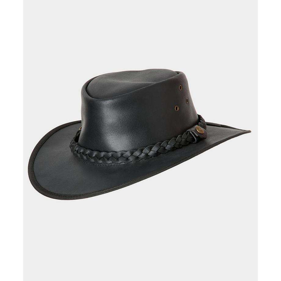 Lederhut mit geflochtenem Band