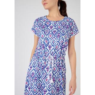 Damart  Chemise de nuit fantaisie maille peigné pur coton peigné 