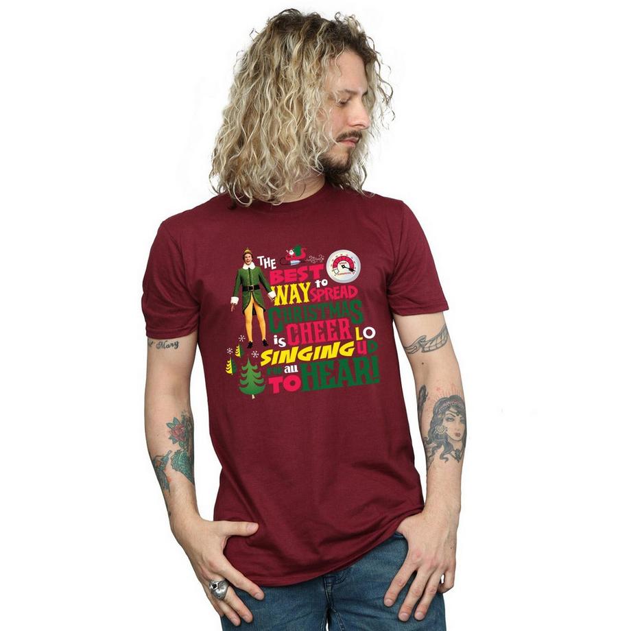 Elf T-shirt Christmas Cheer  