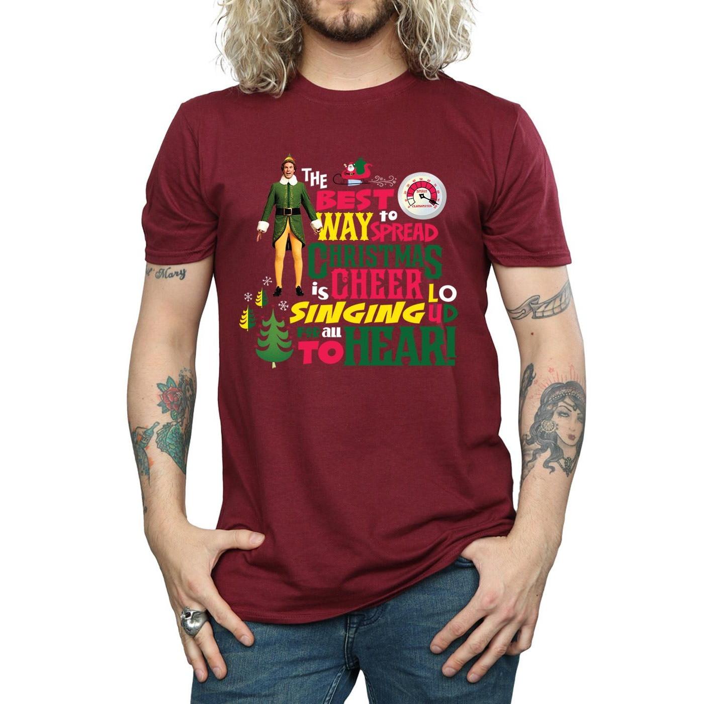 Elf T-shirt Christmas Cheer  