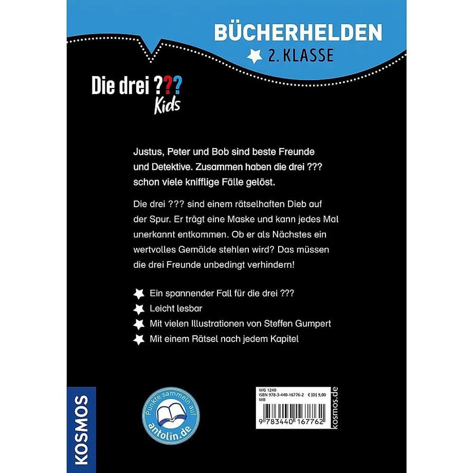 Die drei ??? Kids, Bücherhelden 2. Klasse, Der unsichtbare Dieb Blanck, Ulf; Pfeiffer, Boris; Gumpert, Steffen (Illustrationen) Gebundene Ausgabe 