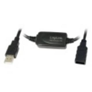 LogiLink  25M USB 2.0 - USB 2.0 M/F cavo USB USB A Nero 