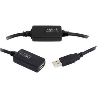 LogiLink  25M USB 2.0 - USB 2.0 M/F cavo USB USB A Nero 