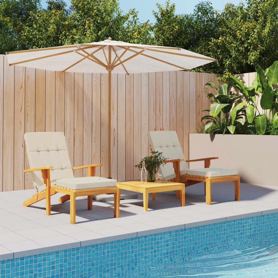 VidaXL cuscino per sedia a sdraio Tessuto  