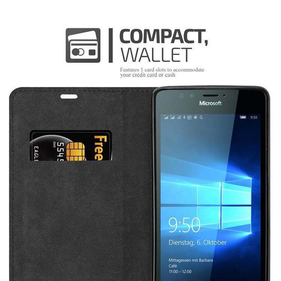 Cadorabo  Hülle für Nokia Lumia 950 Magnetverschluss, Kartenfach 