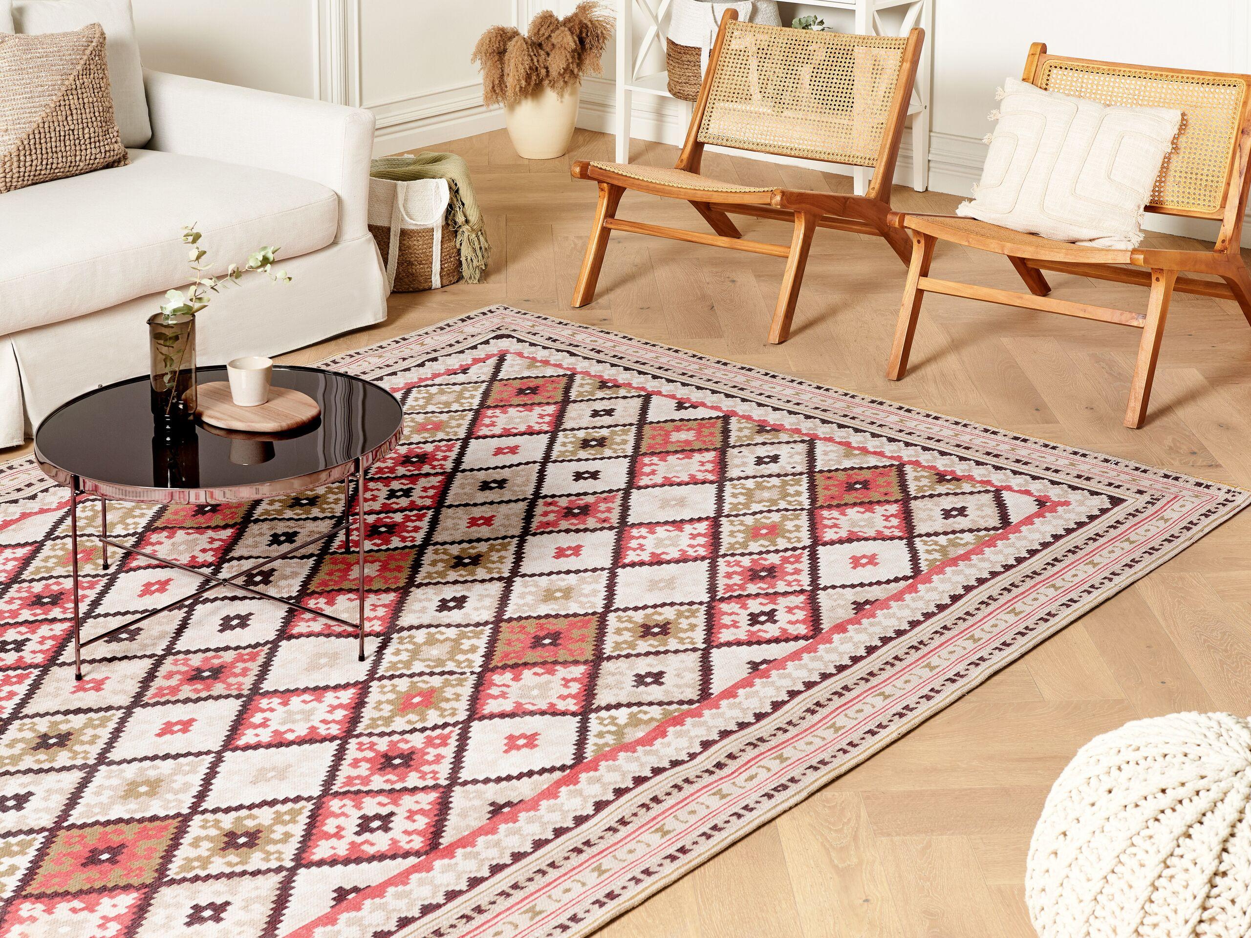 Beliani Tapis en Coton Traditionnel ANADAG  