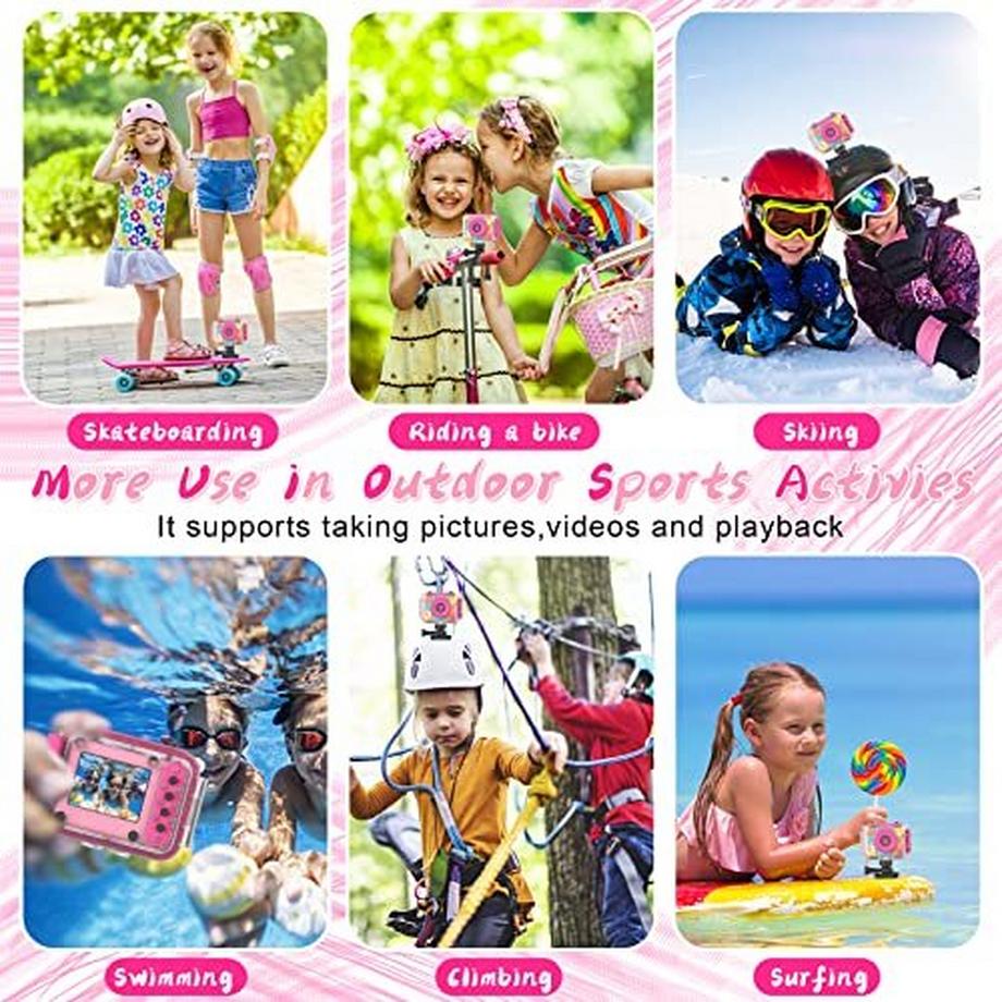 Activity-board  Kinderkamera, Mini-Digitalkamera für Kinder, wasserdichte Action-Kamera 