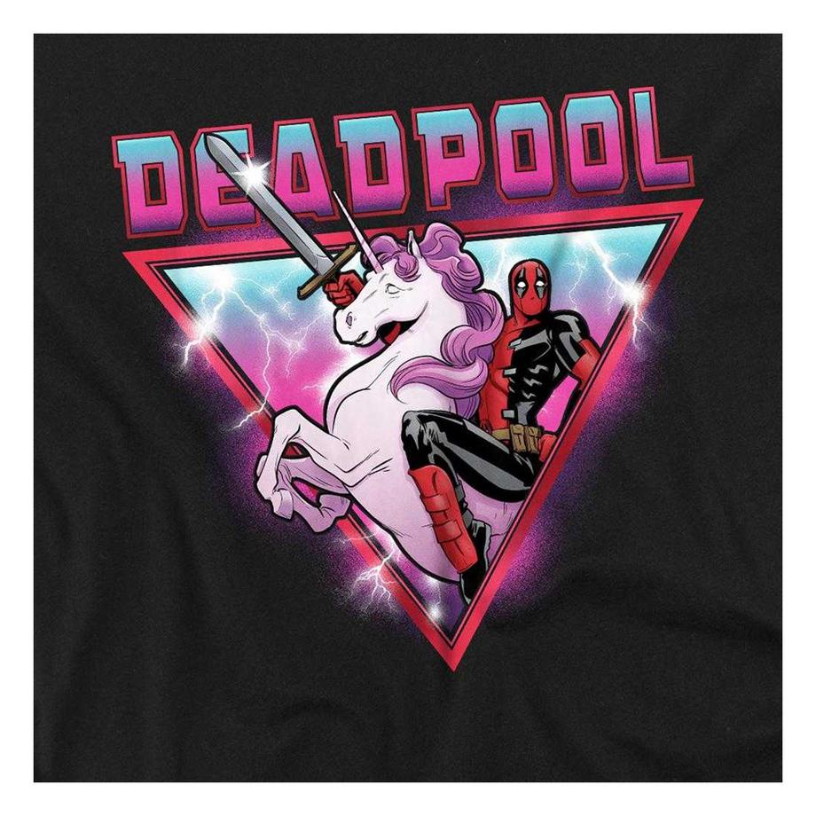 Deadpool  Metal Unicorn Maglietta Wade Manica Lunga 