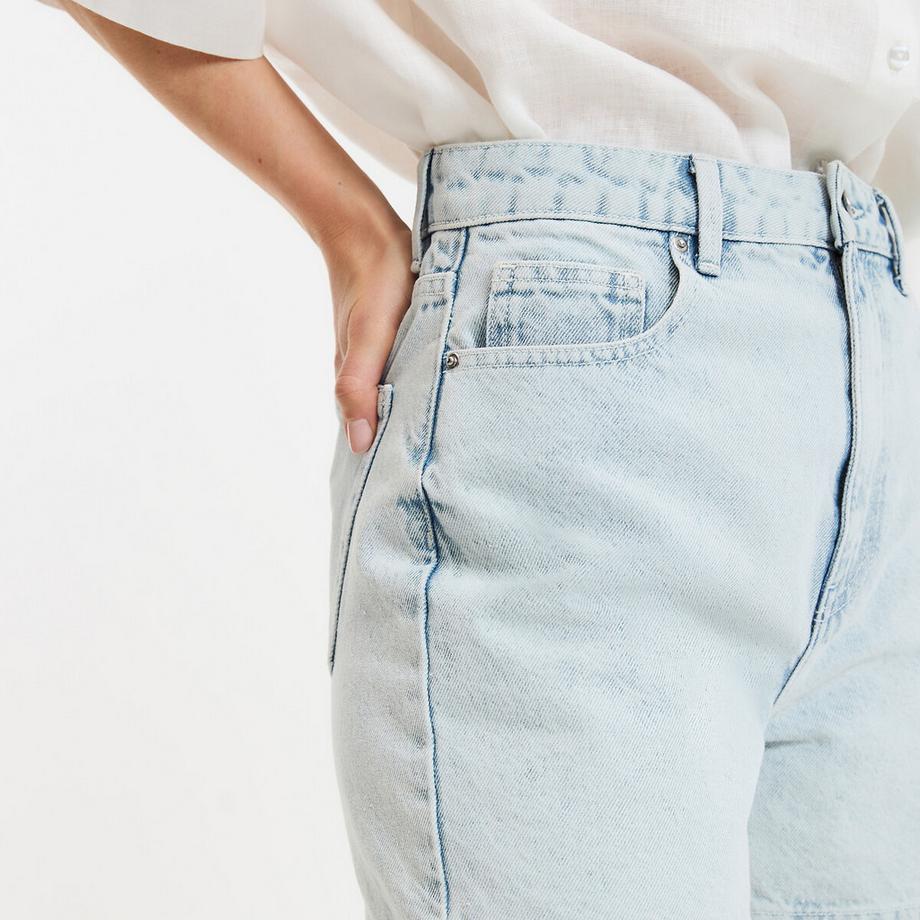 La Redoute Collections Short in denim a vita alta  