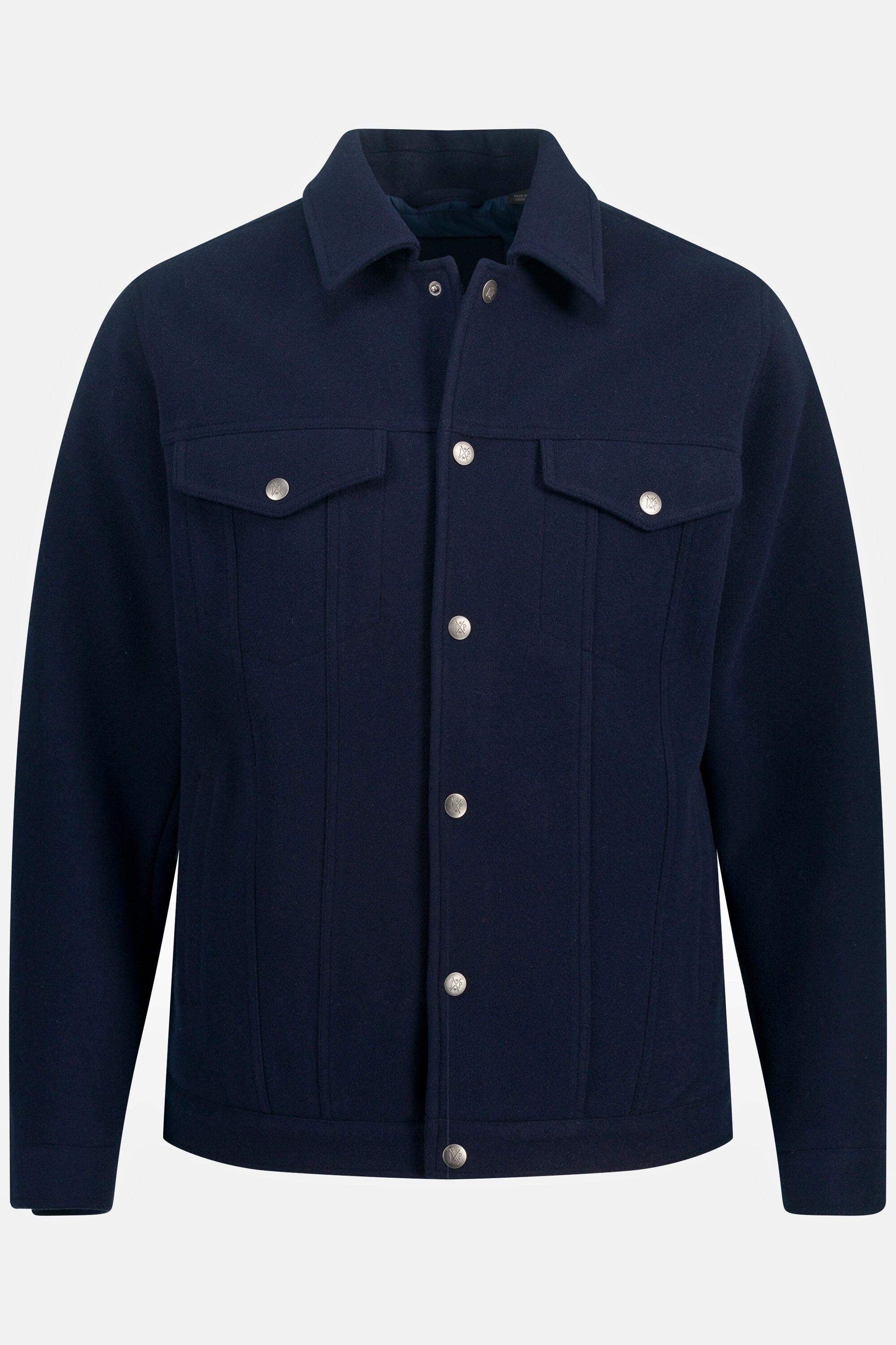 JP1880 Giacca stile trucker con tasche a patta  