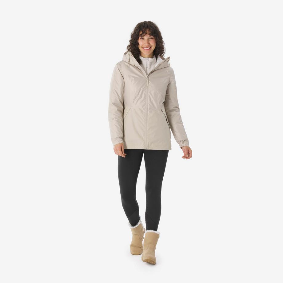 QUECHUA SH100 Warme Wasserdichte Wanderjacke  
