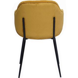 mutoni Chaise avec accoudoirs Chill jaune (set de 2)  