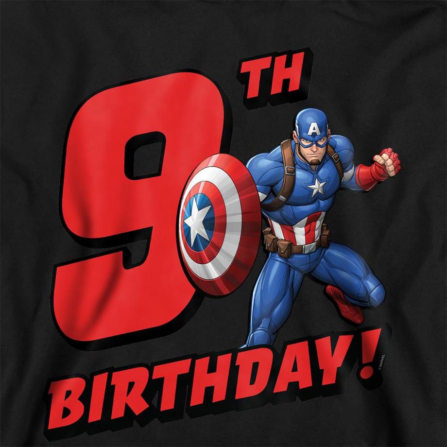 CAPTAIN AMERICA  Sweat À Capuche 9ème Anniversaire 