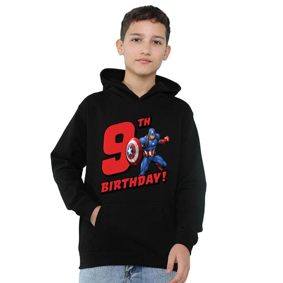 Kapuzenpullover, Zum Überziehen, Meliert, 9 Geburtstag
