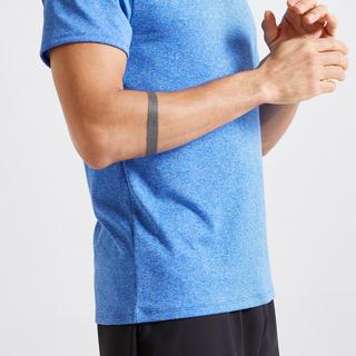DOMYOS  T-shirt fitness uomo traspirante girocollo sintetico 