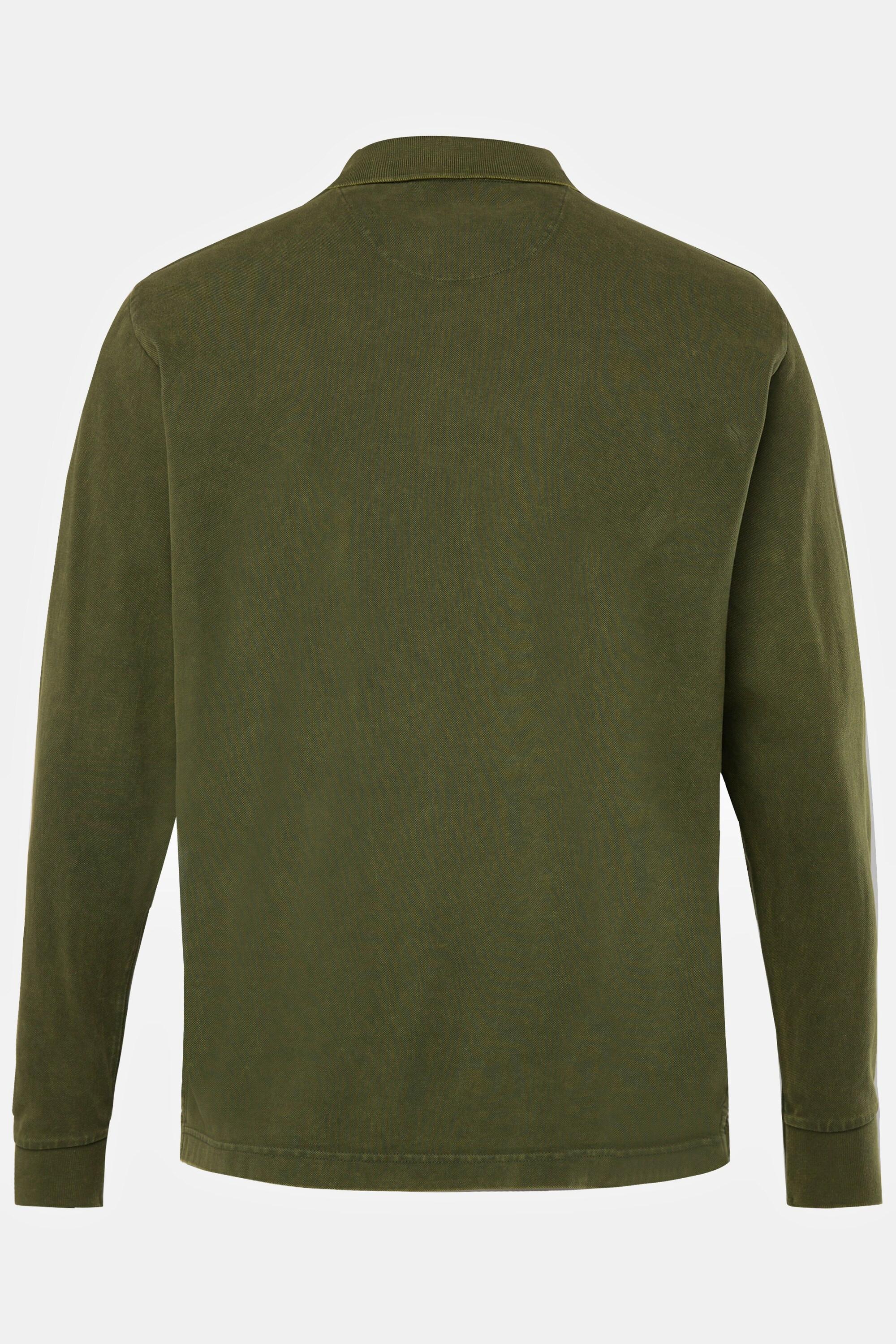 JP1880 Langarm Pikee Poloshirt mit Badges Tall  