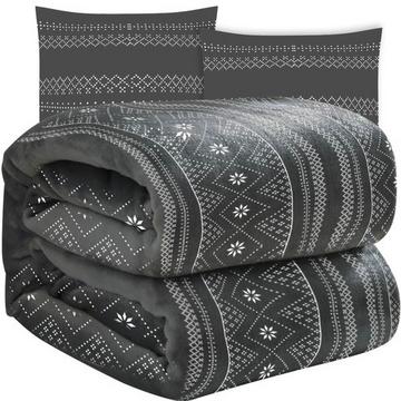 Couverture 1,6x2m + 2x taie d'oreiller Ruhhy 22598