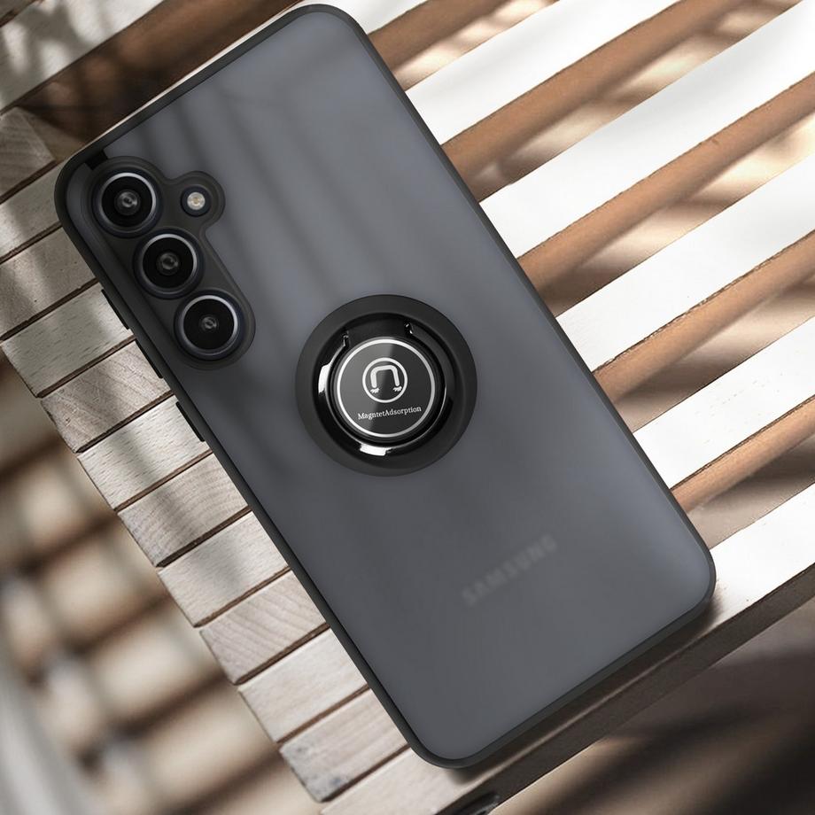 Avizar  Ring-Hülle Samsung A35 Schwarz 