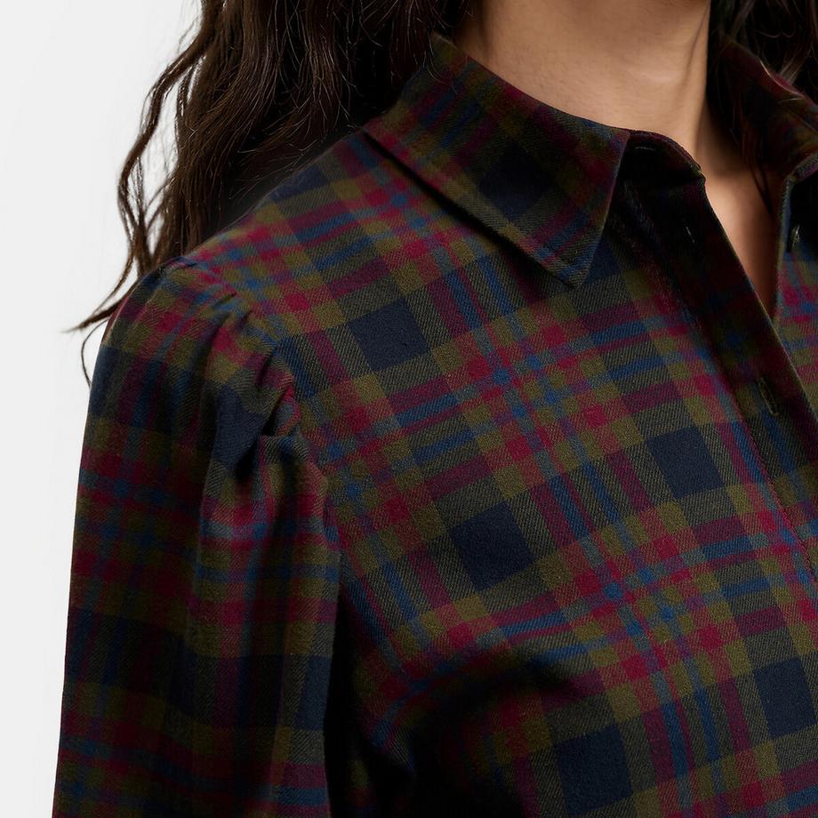 La Redoute Collections Robe courte à carreaux avec foulard  