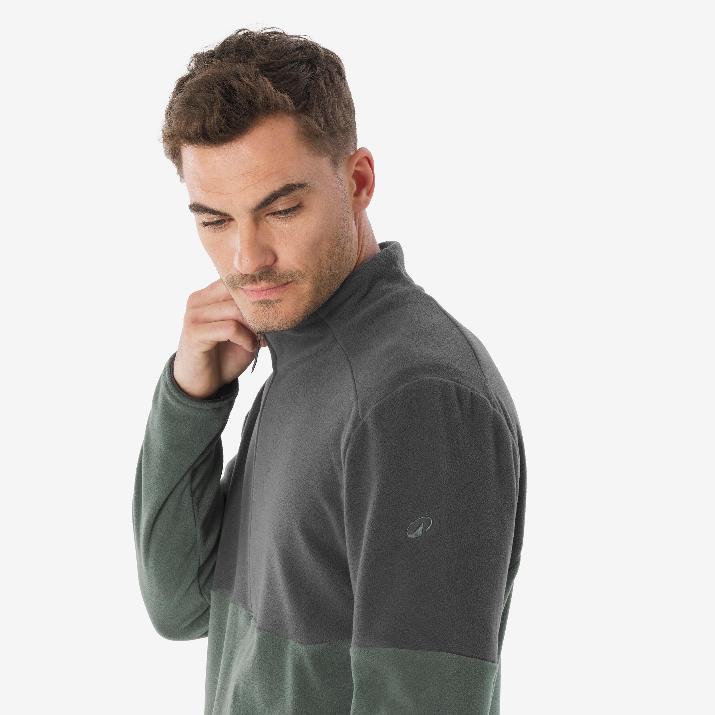 QUECHUA Fleecepullover Half Zip Wandern  