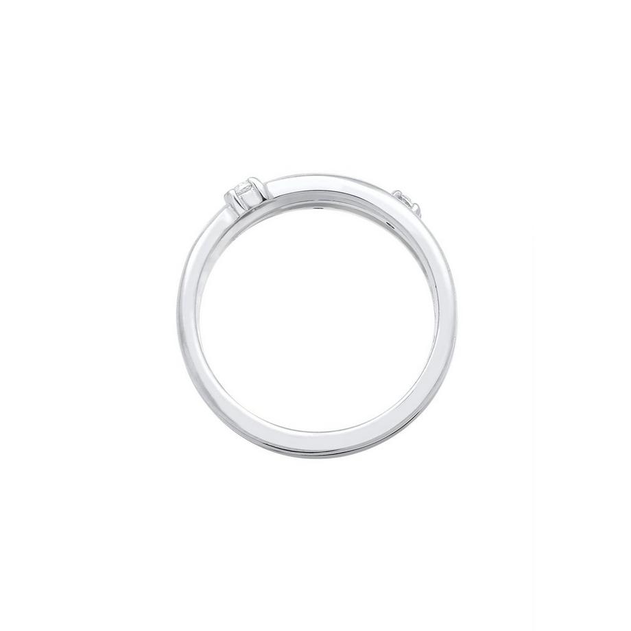 Elli  Ring Wickelring Filigran Zirkonia Trend 925 Silber 