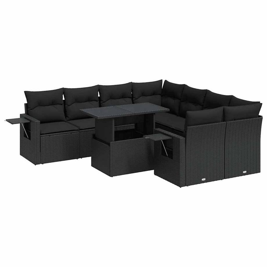 Gartensofa set poly-rattan